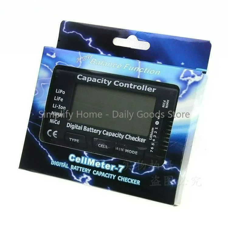 Drone Battery Voltage Checker - Тестер напряжения аккумуляторов CellMeter7 RC с