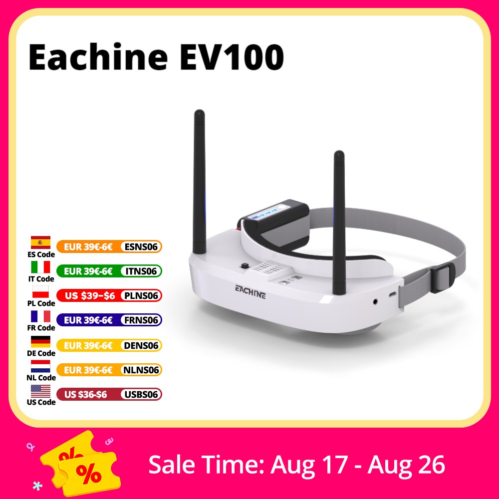 Drone Battery Case - Eachine EV100 720*540 5,8G 72CH FPV