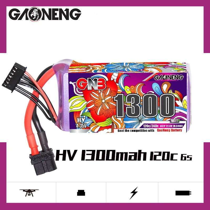 2 шт. GNB 6S Lipo аккумулятор  – обзор и цена Drone Battery 6S