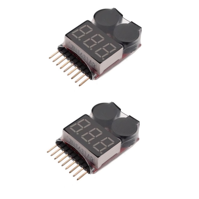 2 шт. 1S-8S LiPo тестер напряж – обзор и цена Drone Battery Voltage Checker